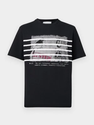 T-shirt z nadrukiem Iceberg czarny