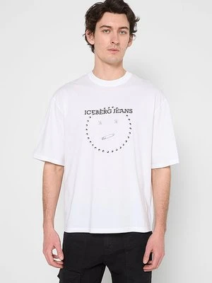 T-shirt z nadrukiem Iceberg Jeans