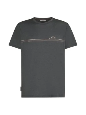 T-shirt z nadrukiem Icebreaker ciemnoszary