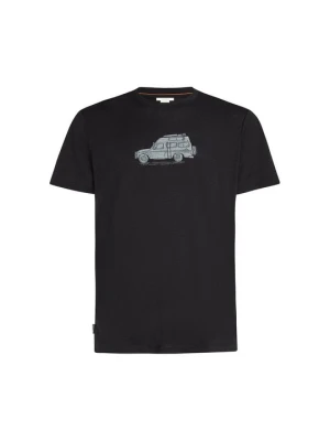 T-shirt z nadrukiem Icebreaker czarny