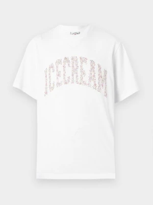 T-shirt z nadrukiem Icecream biały