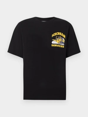 T-shirt z nadrukiem Icecream czarny