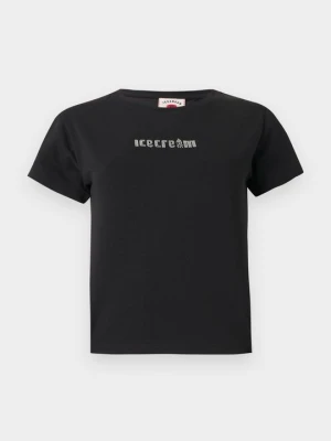 T-shirt z nadrukiem Icecream czarny