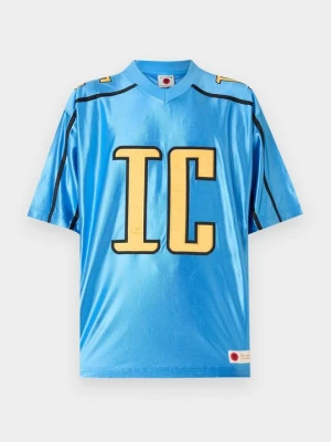T-shirt z nadrukiem Icecream niebieski