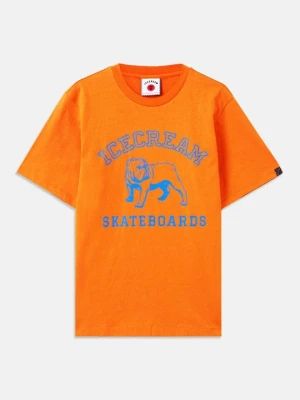 T-shirt z nadrukiem Icecream pomarańczowy