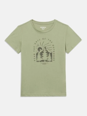 T-shirt z nadrukiem icepeak jasnozielony