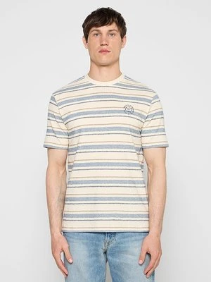 T-shirt z nadrukiem INDICODE niebieski