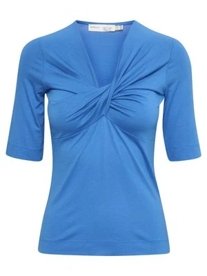 T-shirt z nadrukiem InWear niebieski