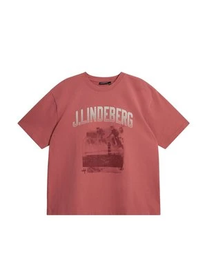 T-shirt z nadrukiem J.LINDEBERG