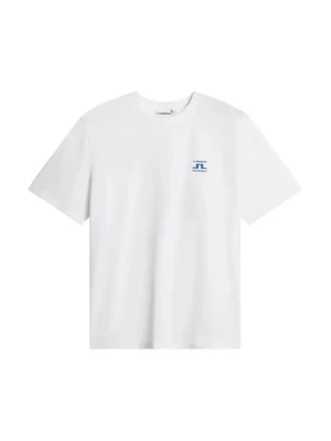 T-shirt z nadrukiem J.Lindeberg biały
