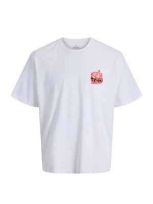 T-shirt z nadrukiem Jack&Jones biały