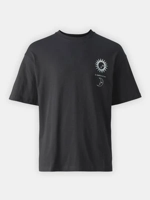 T-shirt z nadrukiem Jack&Jones czarny