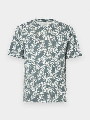 T-shirt z nadrukiem Jack&Jones szary