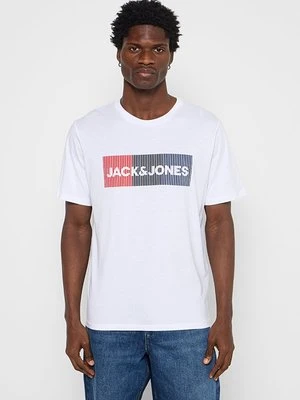 T-shirt z nadrukiem Jack&Jones czarny