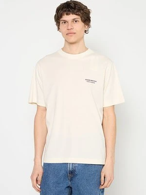T-shirt z nadrukiem Jack&Jones mleczny