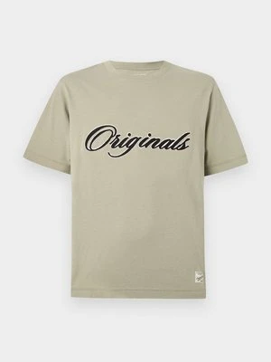 T-shirt z nadrukiem Jack&Jones jasnozielony