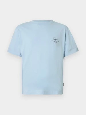 T-shirt z nadrukiem Jack&Jones jasnoniebieski