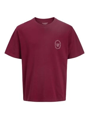 T-shirt z nadrukiem Jack&Jones czerwony