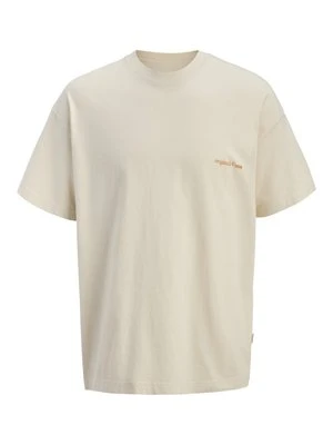T-shirt z nadrukiem Jack&Jones biały