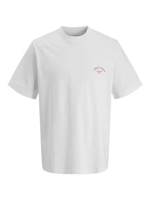 T-shirt z nadrukiem Jack&Jones biały