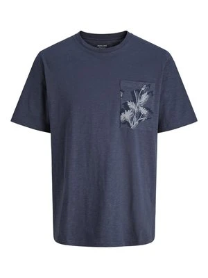 T-shirt z nadrukiem Jack&Jones szary