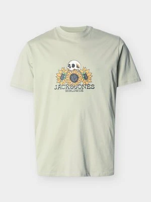 T-shirt z nadrukiem Jack&Jones zielony
