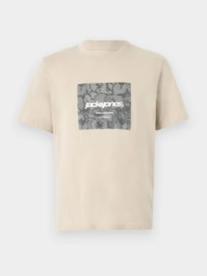 T-shirt z nadrukiem Jack&Jones beżowy