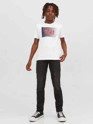 T-shirt z nadrukiem Jack&Jones biały