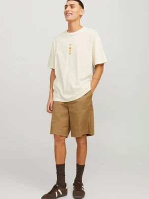 T-shirt z nadrukiem Jack&Jones biały