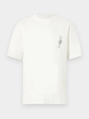 T-shirt z nadrukiem Jack&Jones biały