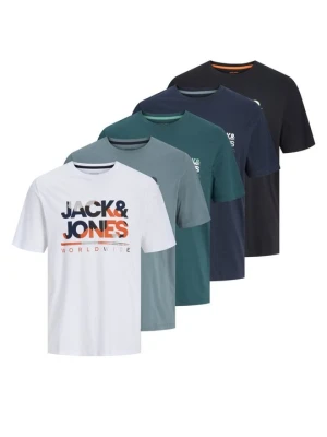 T-shirt z nadrukiem Jack&Jones biały