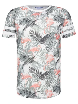 T-shirt z nadrukiem Jack&Jones biały