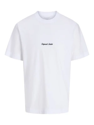 T-shirt z nadrukiem Jack & Jones Kids biały