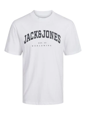 T-shirt z nadrukiem Jack & Jones Kids biały