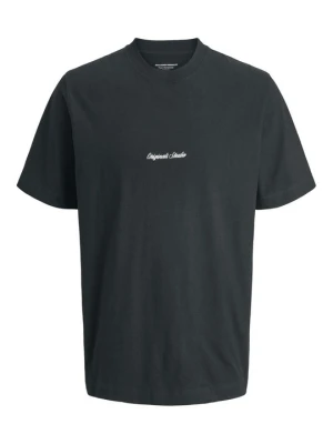 T-shirt z nadrukiem Jack&Jones ciemnozielony