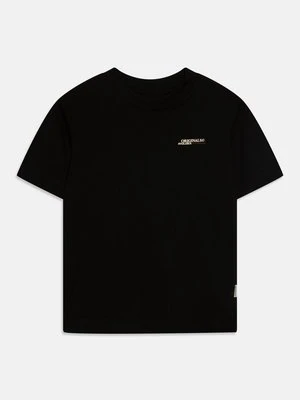 T-shirt z nadrukiem Jack&Jones czarny