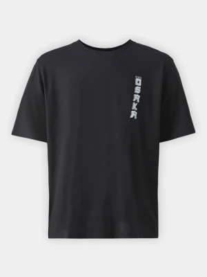 T-shirt z nadrukiem Jack&Jones czarny