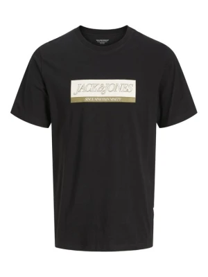 T-shirt z nadrukiem Jack & Jones Kids czarny