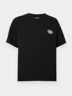 T-shirt z nadrukiem Jack&Jones czarny