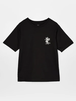 T-shirt z nadrukiem Jack & Jones Kids czarny