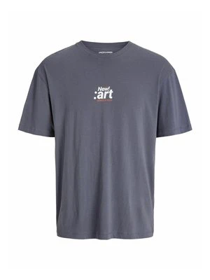 T-shirt z nadrukiem Jack&Jones granatowy