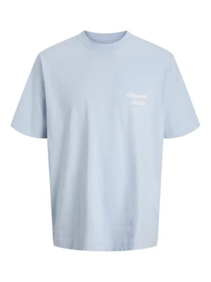 T-shirt z nadrukiem Jack & Jones Kids jasnoniebieski