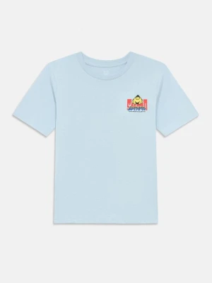 T-shirt z nadrukiem Jack&Jones jasnoniebieski