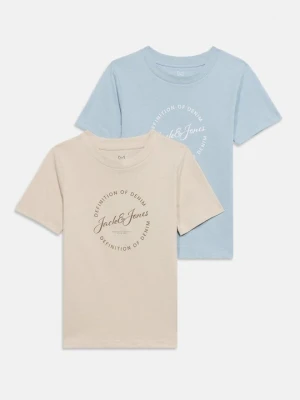 T-shirt z nadrukiem Jack & Jones Kids jasnoniebieski
