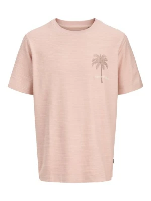 T-shirt z nadrukiem Jack&Jones jasnoróżowy