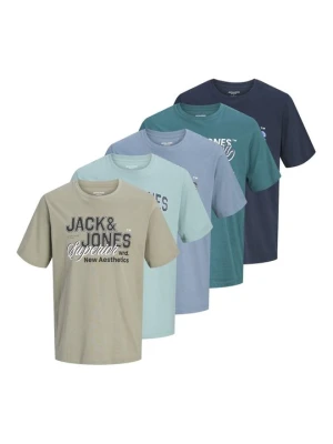 T-shirt z nadrukiem Jack&Jones jasnozielony