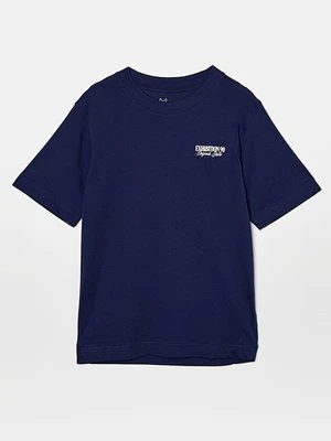 T-shirt z nadrukiem Jack&Jones niebieski