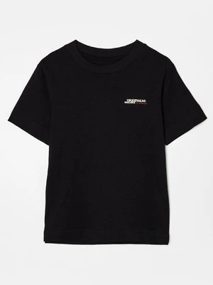 T-shirt z nadrukiem Jack&Jones czarny