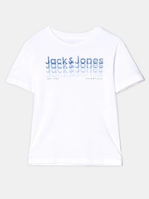T-shirt z nadrukiem Jack&Jones biały