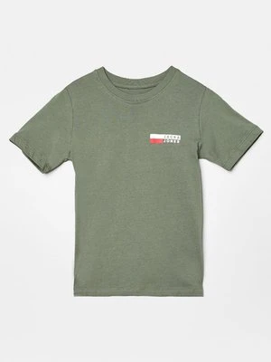 T-shirt z nadrukiem Jack & Jones Kids zielony